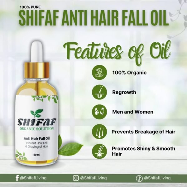 Shifaf Anti Hair Fall Oil (Wooden Comb FREE) - Image 3